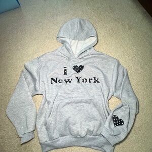 Gray 'I Love New York' Hoodie
